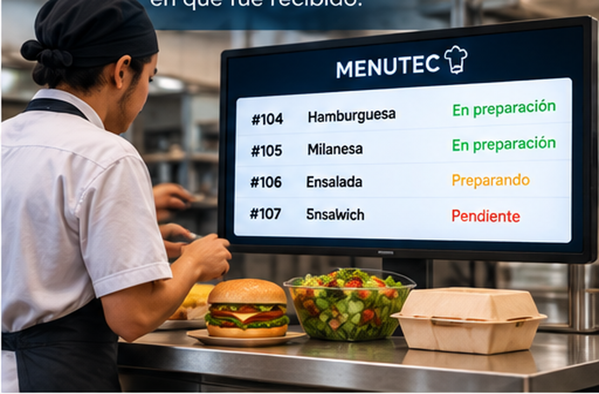 MENUTEC — Preparar el pedido